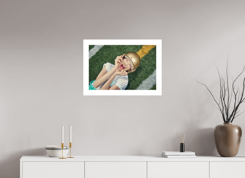 24 x 16″, Fine Art Print – Hahnemühle Photo Rag – 2in Border Game Face