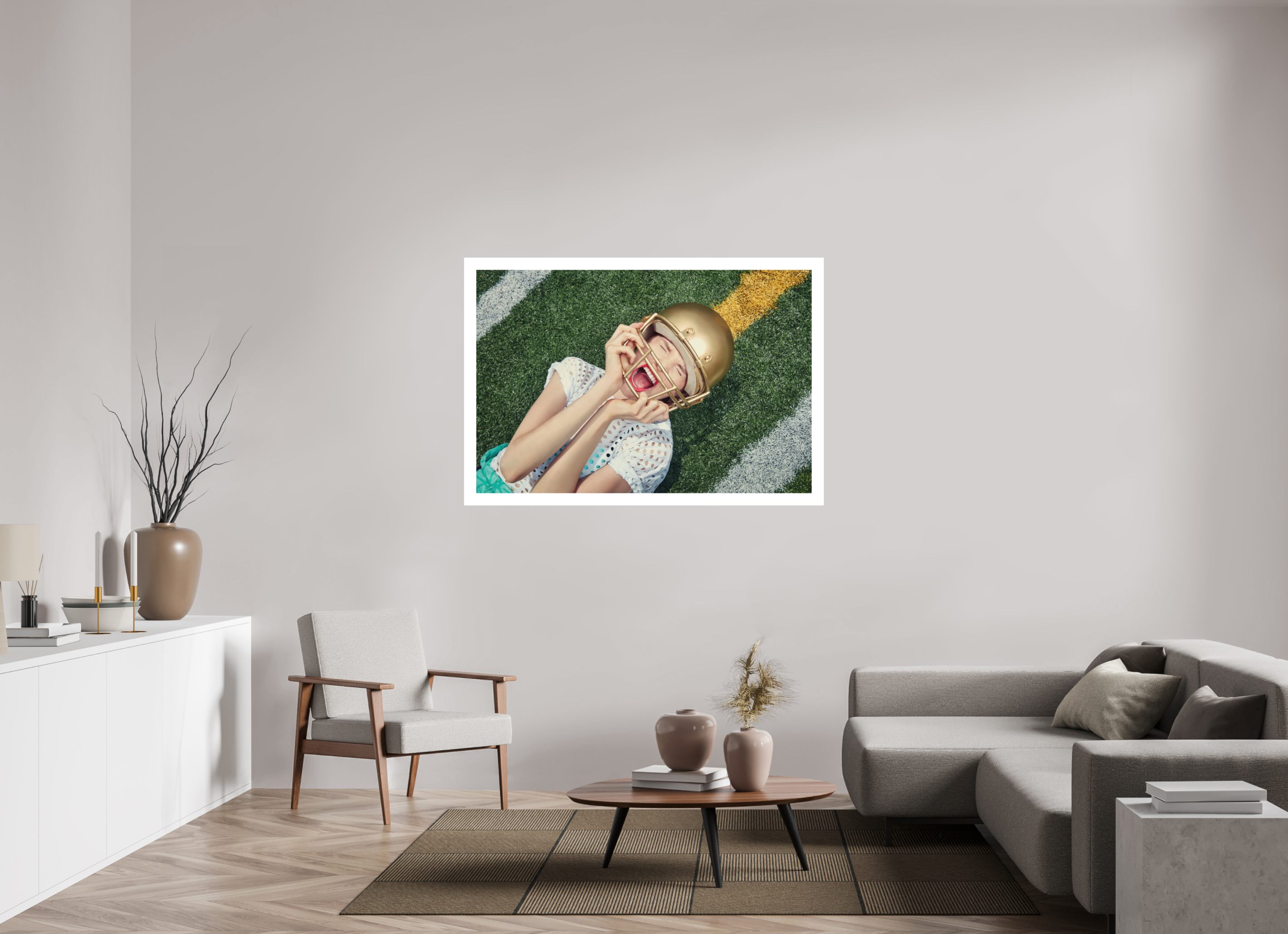 54 x 36″, Fine Art Print – Hahnemühle Photo Rag – 2in Border Game Face