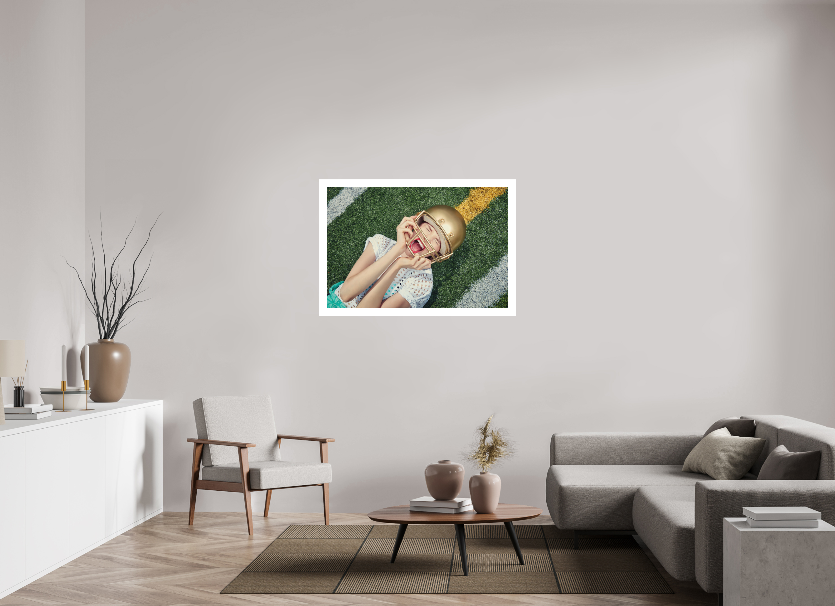 45 x 30″, Fine Art Print – Hahnemühle Photo Rag – 2in Border Game Face