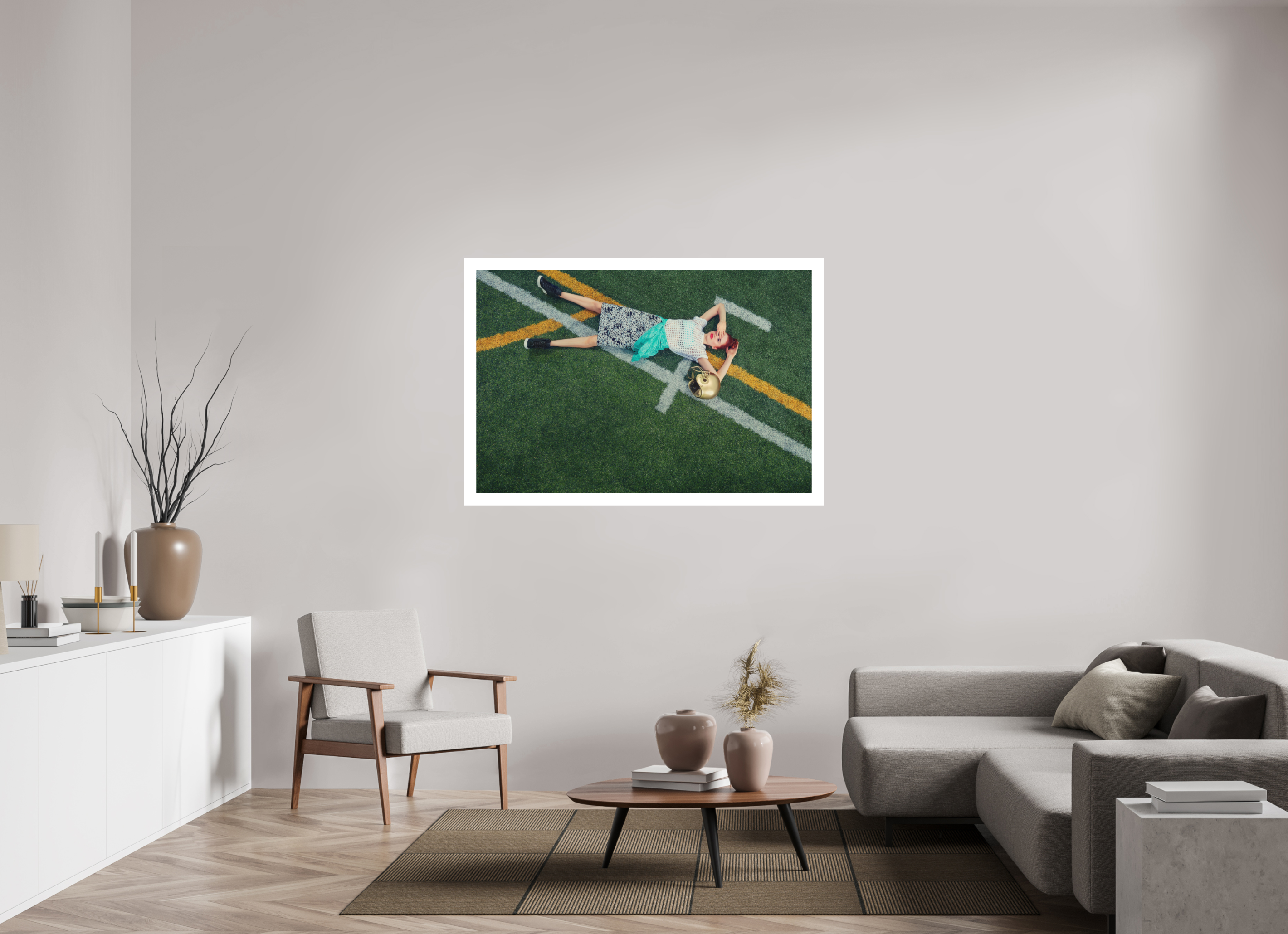 54 x 36″, Fine Art Print – Hahnemühle Photo Rag – 2in Border Game Lines